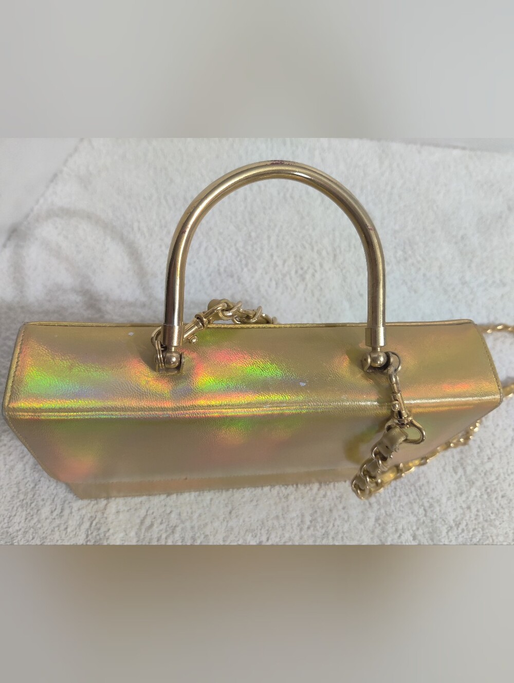 Estilos Gold Iridescent Top-Handle Shoulder Bag - Picture 2 of 8